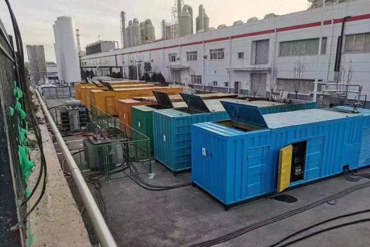 葫芦岛发电机租赁施工现场